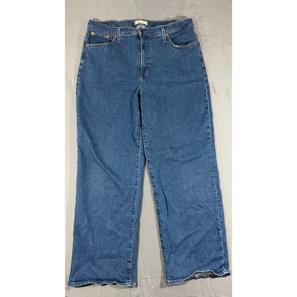 Madewell Blue Wide Leg Jeans